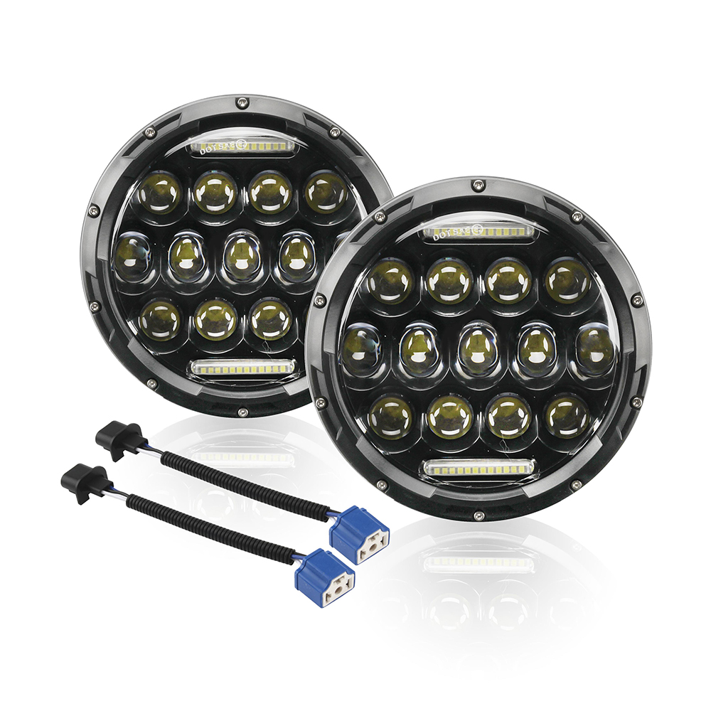 2x 7 U0026 39 U0026 39 Inch Dot Led Headlights Hi