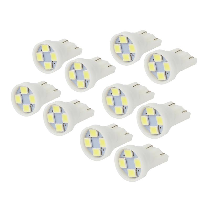 Oxbeam 10x 4SMD White T10 194 168 Canbus LED Bulbs for Instrument Gauge