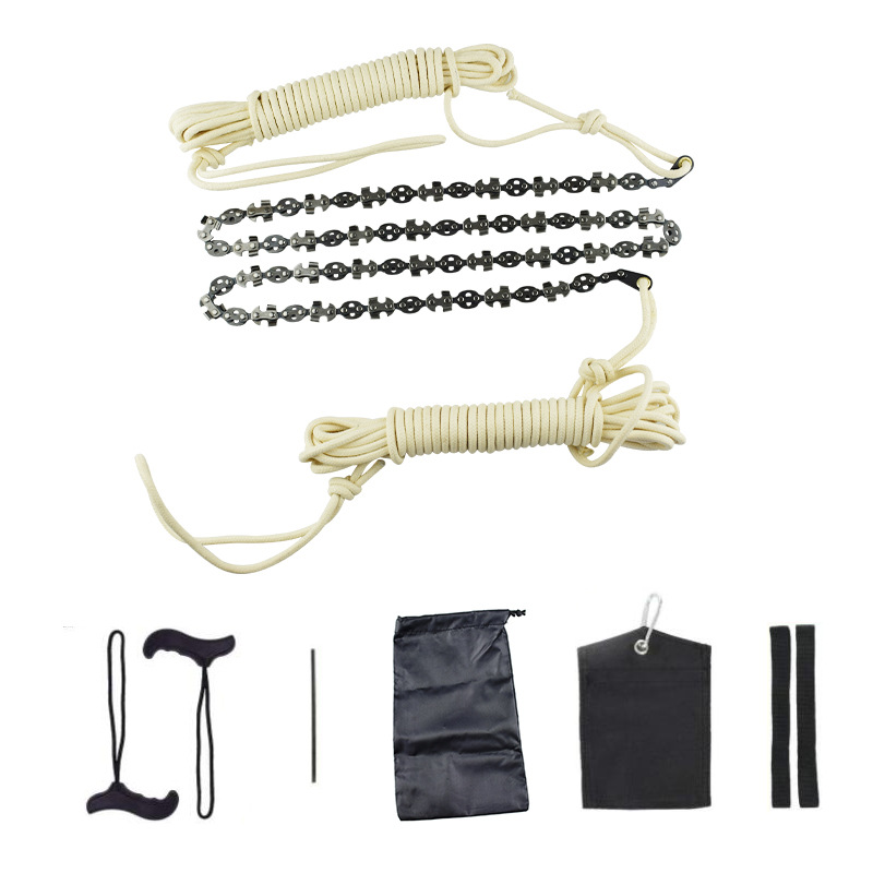 High Limb Chainsaw Kit 48" Rope Saw for Tree Branches Cutting Both Side