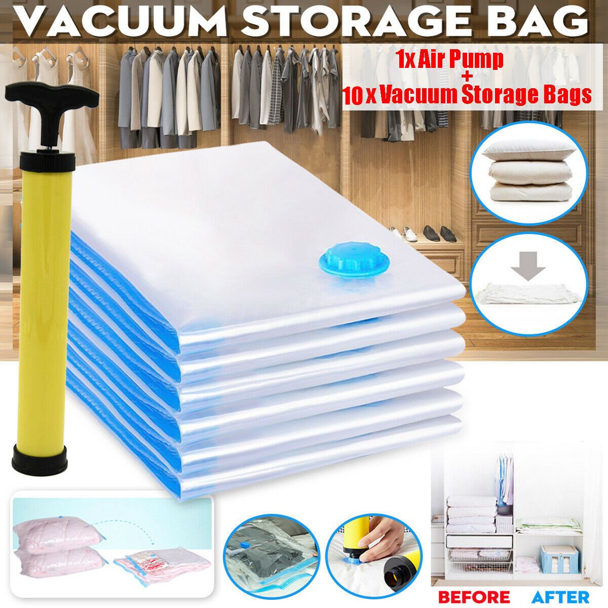 vacuum storage bags air travel