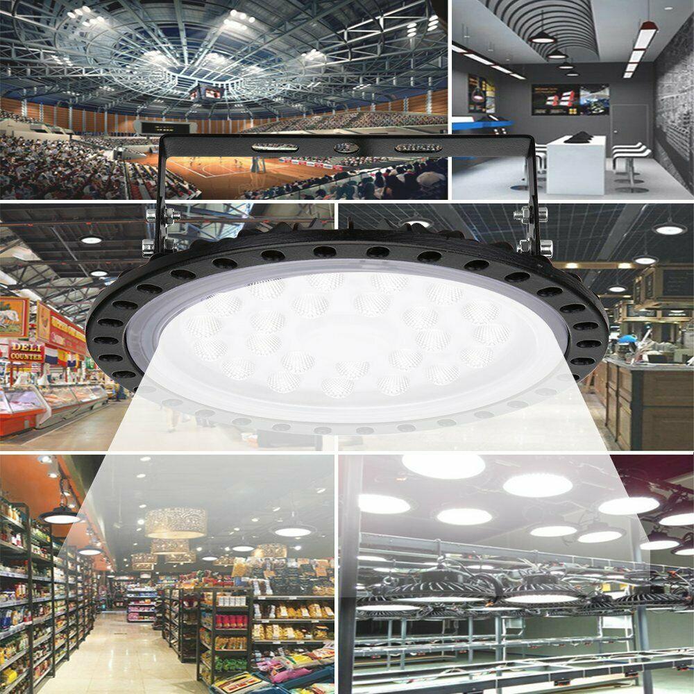 LED High Bay Light 100W 200W 300Watt DayLight  Super Bright Warehouse Floodlight