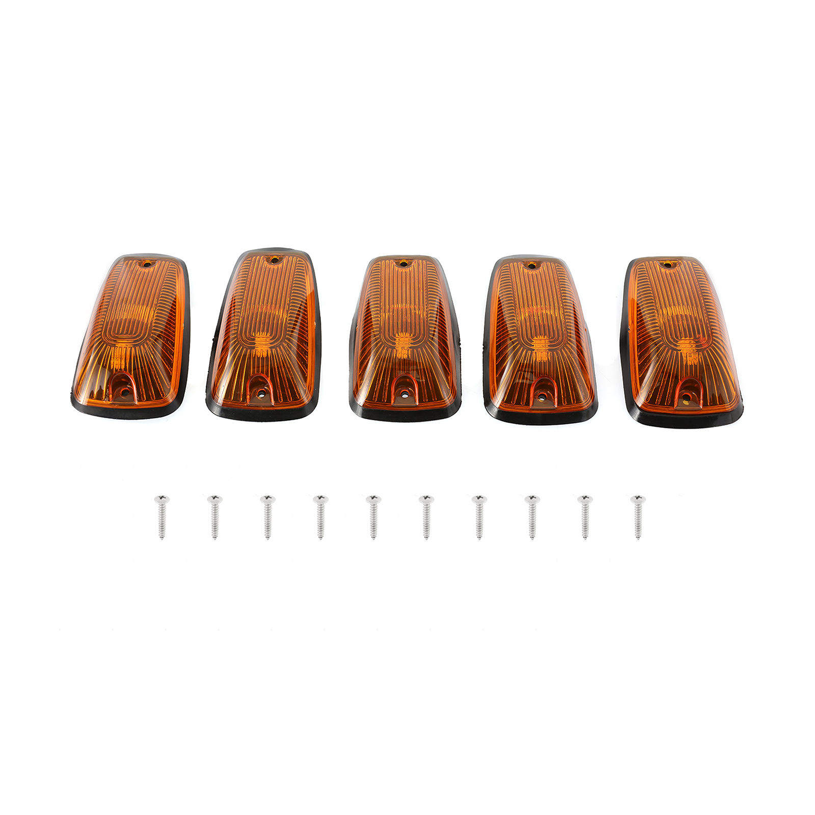 5pcs LED Cab Roof Top Running Marker Lights Amber for