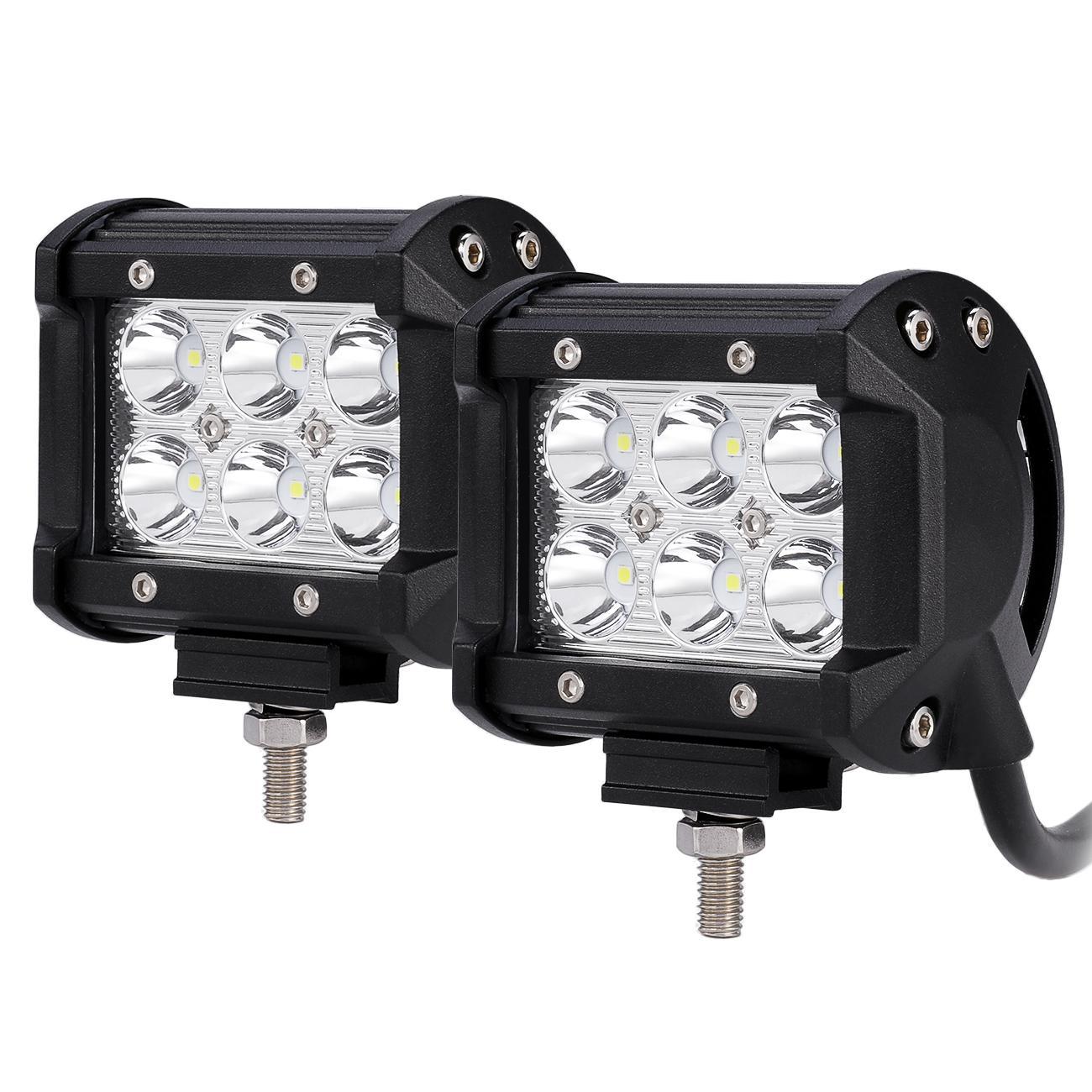 For Jeep Wrangler JK 52 700W LED Work Light Bar +4x 18W Pods +Mount  Bracket Kit