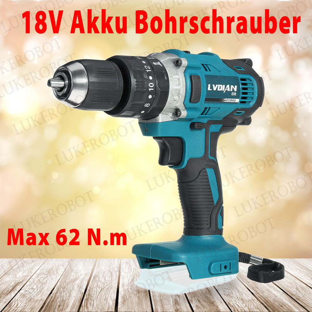 Bürstenloser Schlagschrauber Akku Bohrschrauber Akkuschrauber 1//2/'/' 520Nm 18V de