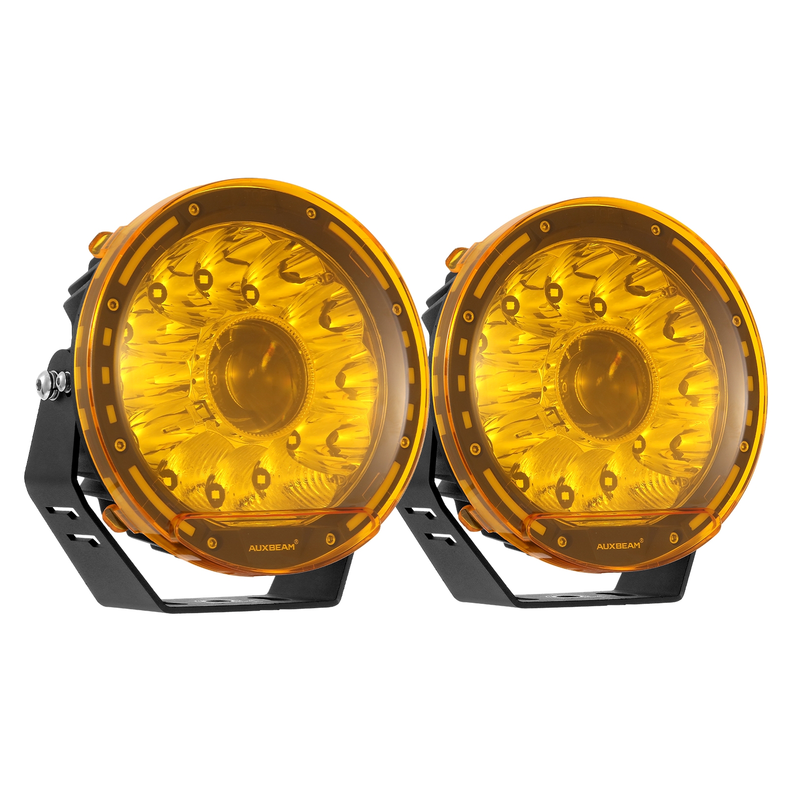 7''Amber Fog Light Covers Transparent Polycarbonate Lens