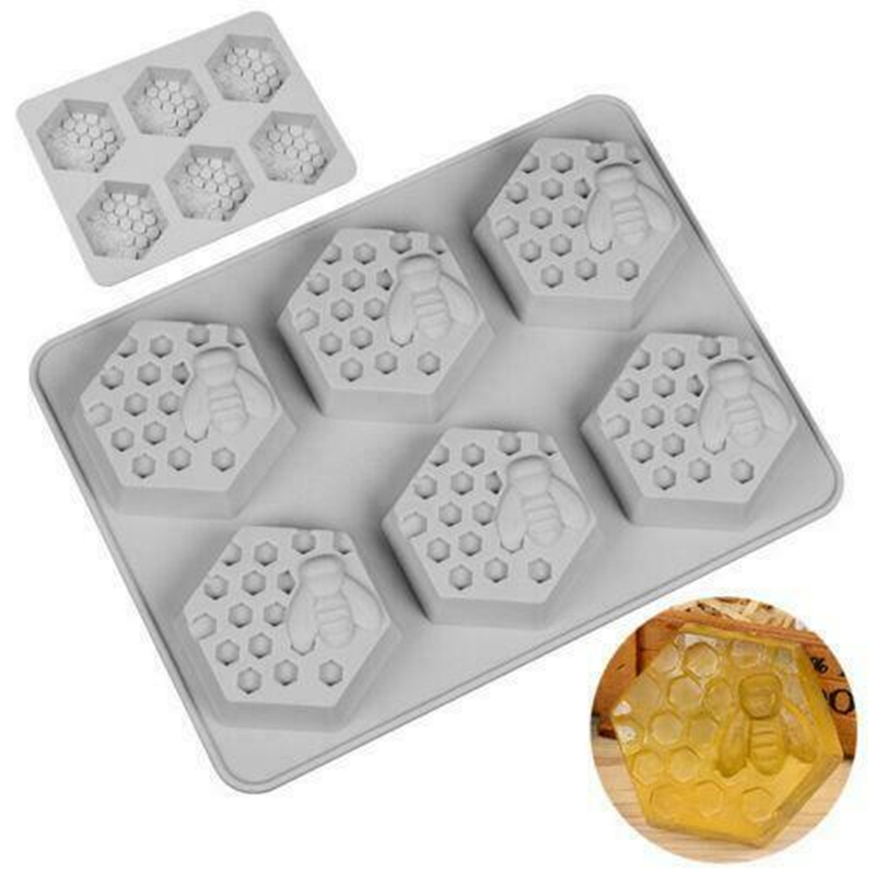 Baking Decorations Honey Bee Silicone 12 Hole Chocolate Mould Soap