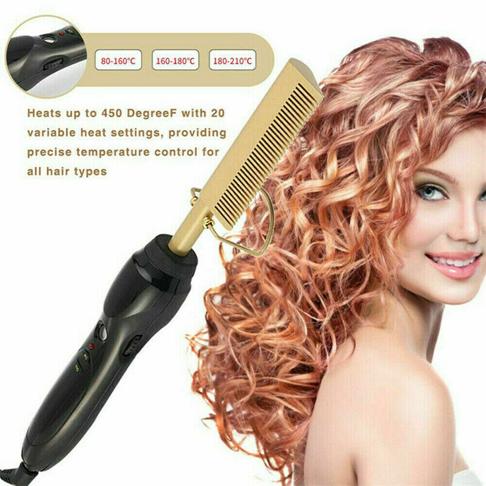 hot comb straightening iron